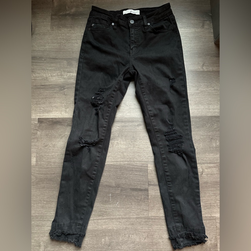 KanCan Black Distressed Skinny Jeans